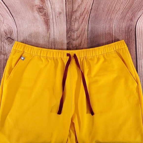 Figs Mens Size XL Tansen Scrub Pants Joggers Limited Edition Emergency Yellow - Picture 3 of 12